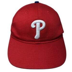 OC Sports Philadelphia Phillies MLB Red Baseball Cap OSFM Strapback Adjustable